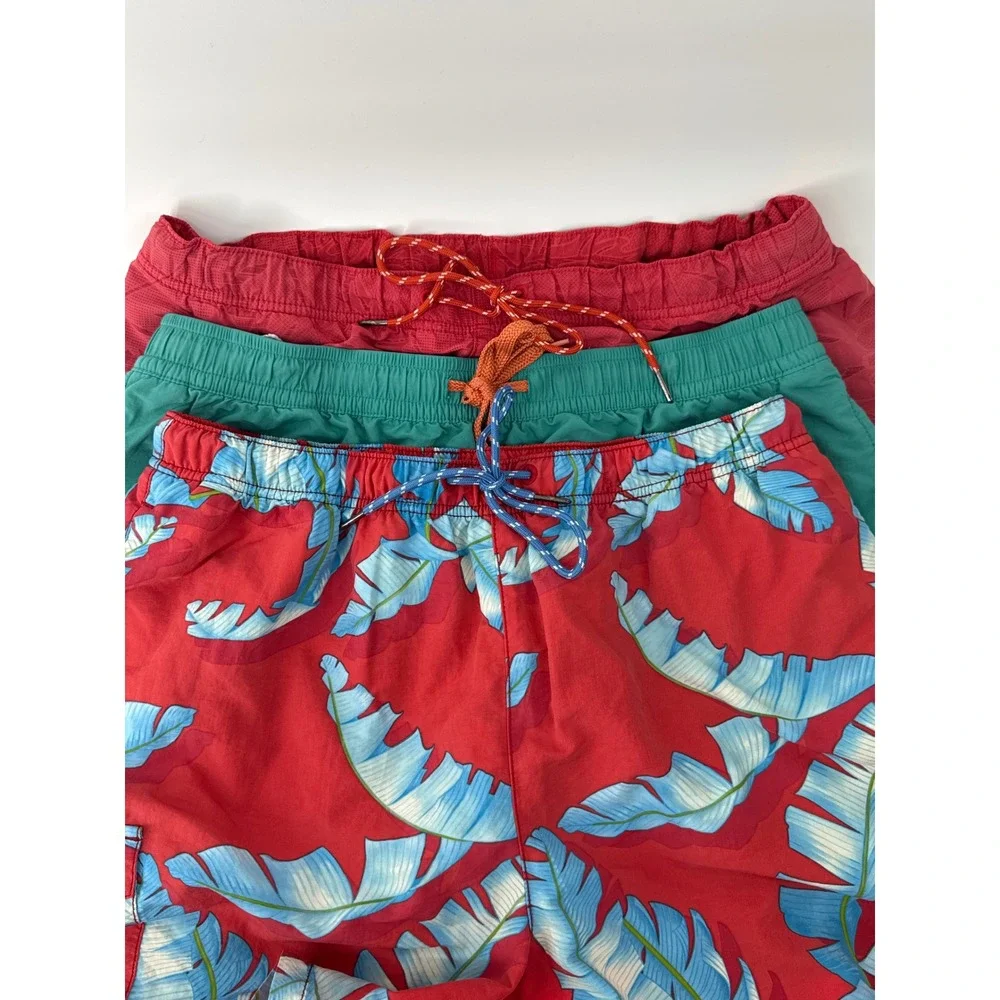 Tommy Bahama‎ Swim Trunks Mens Large Lot Teal Red Tropical Beach Bundle